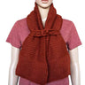 Bolero Scarf Bordeaux - Alpaca Wool & Pima Cotton - Stylish - Quetzal Artisan