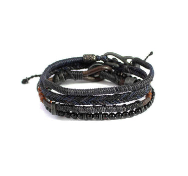 Bracelet Dark Night - For Men - Beautiful & Fairtrade - Quetzal Artisan