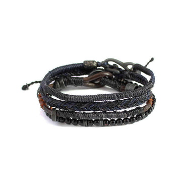 Bracelet Dark Night - For Men - Beautiful & Fairtrade - Quetzal Artisan