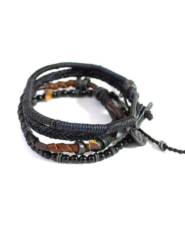 Bracelet Dark Night - For Men - Beautiful & Fairtrade - Quetzal Artisan