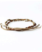 Bracelet Brown Smile - 2 strands - Beautiful and Fairtrade - Quetzal Artisan