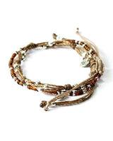 Bracelet Brown Smile - 2 strands - Beautiful and Fairtrade - Quetzal Artisan