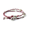 Bracelet Burgundy - 2 strands - Handmadel and Fairtrade - Quetzal Artisan