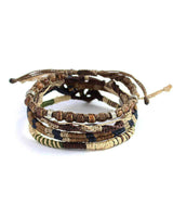 Bracelet Earth Brown - For Men - Handmade and Fairtrade - Quetzal Artisan