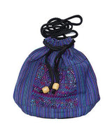 Bucket Bag Blue - Handmade and Fairtrade - Quetzal Artisan