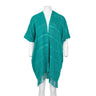 Cotton Poncho Aquamarine - Stylish, Ecofriendly & Fairtrade - Quetzal Artisan