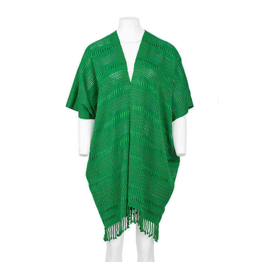 Cotton Poncho Green _Natural Dyes