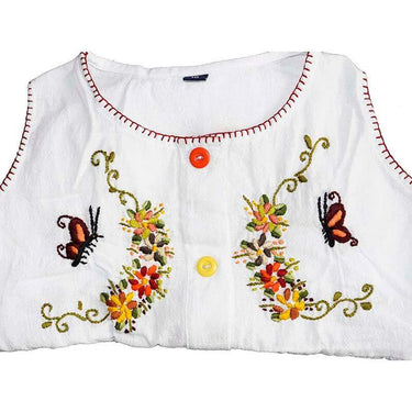 Cotton Dress Orange Butterfly 10 - Age 3-4 years - Fairtrade - Quetzal Artisan