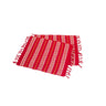 Red Placemats - Set 6 - Cotton - Mayan Design - Fairtrade - Quetzal Artisan