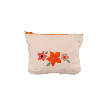 Eco Clutch Wild Flowers - Set with Portemonee - Fairtrade - Quetzal Artisan