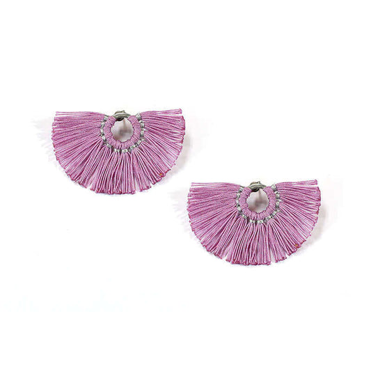 Fan Earrings Lavender