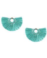 Fan Earrings Turquoise - Handmade and Fairtrade - Quetzal Artisan