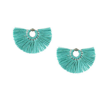 Fan Earrings Turquoise - Beautiful, Handmade and Fairtrade - Quetzal Artisan