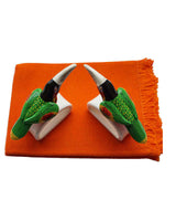 Green Toucan Napkin Rings - Cotton Napkins - Fairtrade - Quetzal Artisan