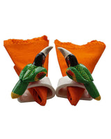 Green Toucan Napkin Rings - Cotton Napkins - Fairtrade - Quetzal Artisan