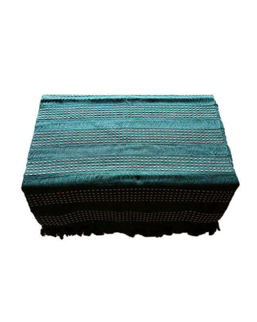 Table Runner Pine Green - 68" x 17" - Beautiful and Fairtrade - Quetzal Artisan