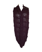 Infinity Scarf Aubergine - Handmade with Organic Cotton - Quetzal Artisan