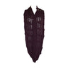 Infinity Scarf Aubergine - Handmade with Organic Cotton - Quetzal Artisan
