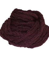 Infinity Scarf Aubergine - Organic Cotton - Stylish and Warm - Quetzal Artisan