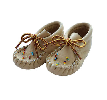 Kids Beaded Moccasins - Hiawatha Slippers - Baby & Toddler - Quetzal Artisan