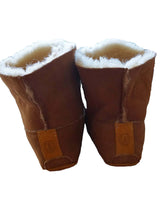 Men Sheepskin Moccasin Boots - Handmade Fur House Slippers - Quetzal Artisan