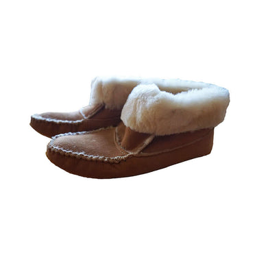 Moccasin Boots Sheepskin - Women Handmade Fur House Slippers - Quetzal Artisan