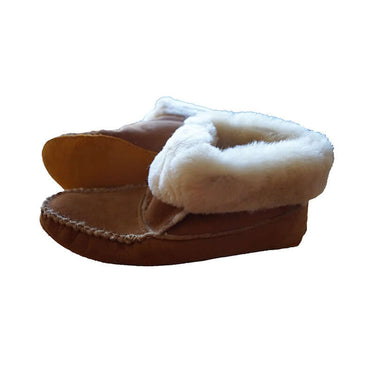 Moccasin Boots Sheepskin - Women Handmade Fur House Slippers - Quetzal Artisan