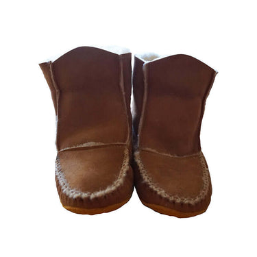 Moccasin Boots Sheepskin - Women Handmade Winter Slippers - Quetzal Artisan