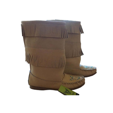 Mooshide Mukluks - Women Double Fringe Boots Handmade Canada - Quetzal Artisan