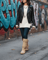 Mooshide Mukluks - Women Double Fringe Boots Handmade Canada - Quetzal Artisan