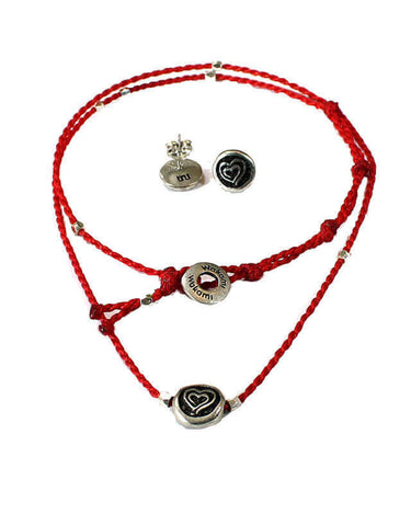 Necklace & Earrings Love - Set - Handmade and Fairtrade - Quetzal Artisan