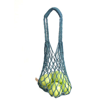 Net Bag Indigo - Macrame Bag Natural Dyed - Ecofriendly & Fair - Quetzal Artisan