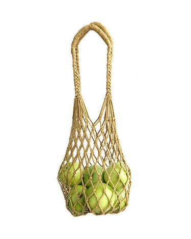 Net Bag Marigold - Macrame - Natural Dyes - Eco & Fairtrade - Quetzal Artisan