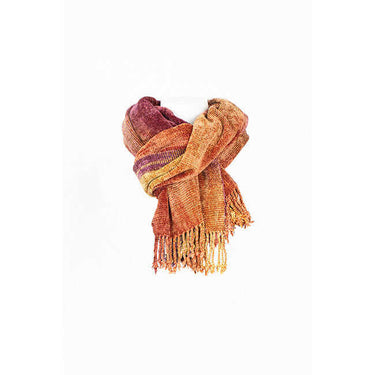 Shawl Coral Gold - Organic Bamboo - Fairtrade & Sustainable - Quetzal Artisan