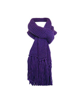 Scarf and Hat Purple - Handmade - Merino Wool & Organic Cotton - Quetzal Artisan