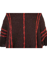 Poncho Chocolate Brown - Eco Wool - Fashionable and Warm - Quetzal Artisan