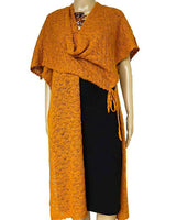 Poncho Tunic Goldenrod - Alpaca Wool - Stylish and Versatile - Quetzal Artisan