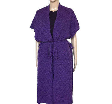 Poncho Tunic Purple - Handmade - Stylish and Versatile - Quetzal Artisan