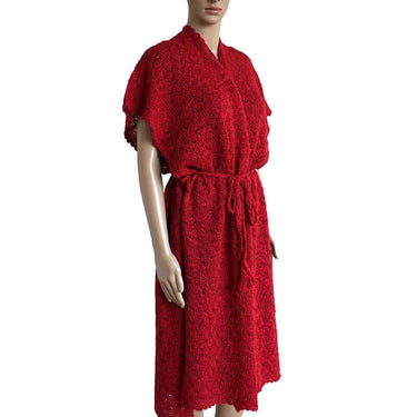 Poncho Tunic Red - Lightweight and Versatile Poncho Shawl - Quetzal Artisan
