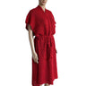 Poncho Tunic Red - Handmade of Alpaca Wool - Stylish & Warm - Quetzal Artisan