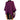 Poncho Plum Purple - Women Fringed Organic Wool Pullover - Quetzal Artisan