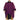 Poncho Plum Purple - Women Fringed Organic Wool Pullover - Quetzal Artisan