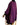 Poncho Plum Purple - Women Fringed Organic Wool Pullover - Quetzal Artisan