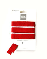 Carmine Red Sandals - Cotton Straps - Beautiful & Fairtrade - Quetzal Artisan