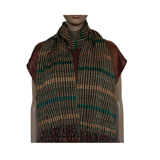 Scarf Green Brown