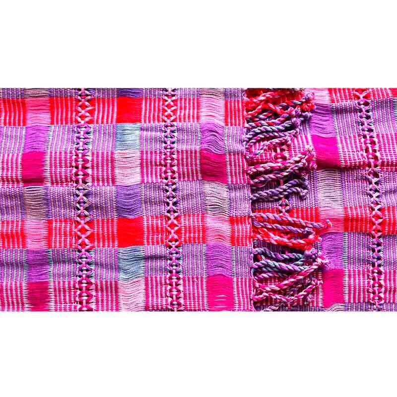 Scarf Pink Violet - Natural Dyes - Beautiful & Fairtrade
