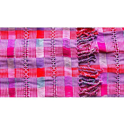 Scarf Pink Violet - Natural Dyes - Beautiful & Fairtrade