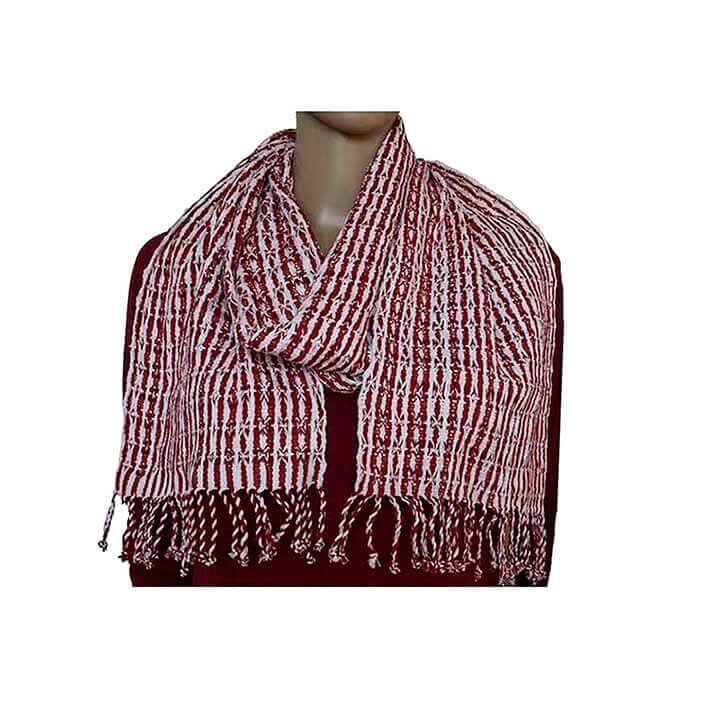 Scarf Red White