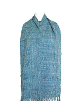 Scarf Aquamarine - Natural Dyes - Ecofriendly & Fairtrade - Quetzal Artisan