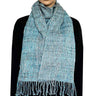 Scarf Aquamarine - Natural Dyes - Ecofriendly & Fairtrade - Quetzal Artisan